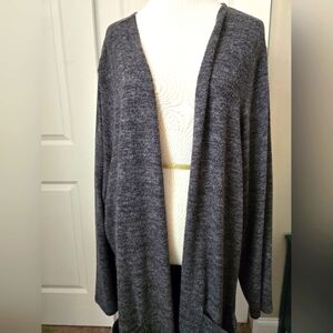 Torrid dark grey Super Soft Plush duster 5X